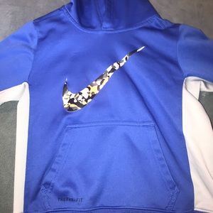 blue nike sweatshirt for little boys